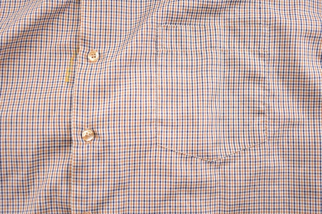 Vintage 1990s Alex Check Plaid Pattern Button Up Shirt