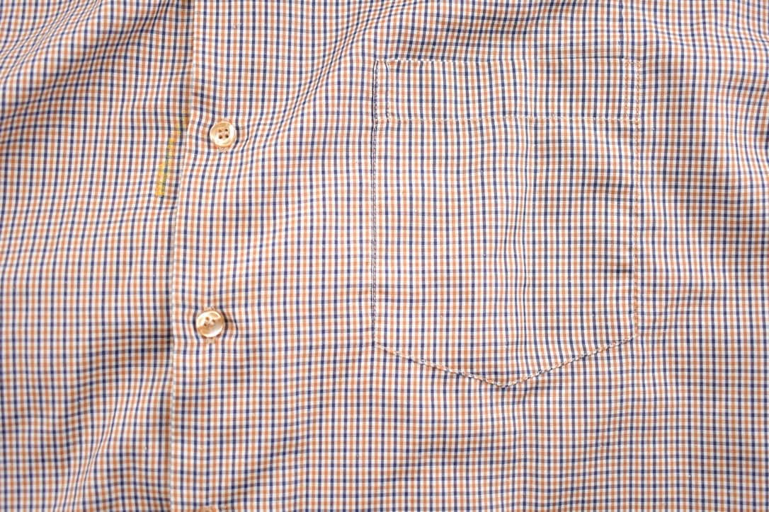 Vintage 1990s Alex Check Plaid Pattern Button Up Shirt