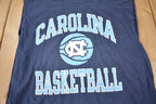 Vintage 1990s Champion North Carolina Basketball University Collegiate Graphic Tank Top Made In USA