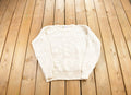 Vintage 1980s American Crew White Cable Knit Crewneck Sweater