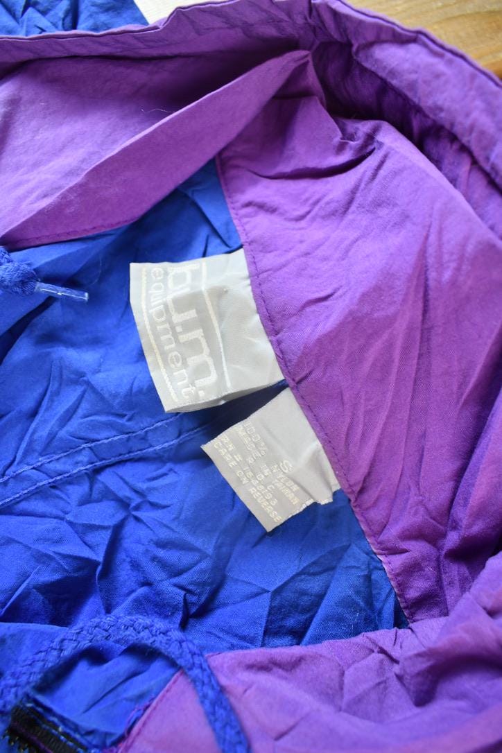 Vintage 1990s B.U.M. Equipment Color Block Windbreaker