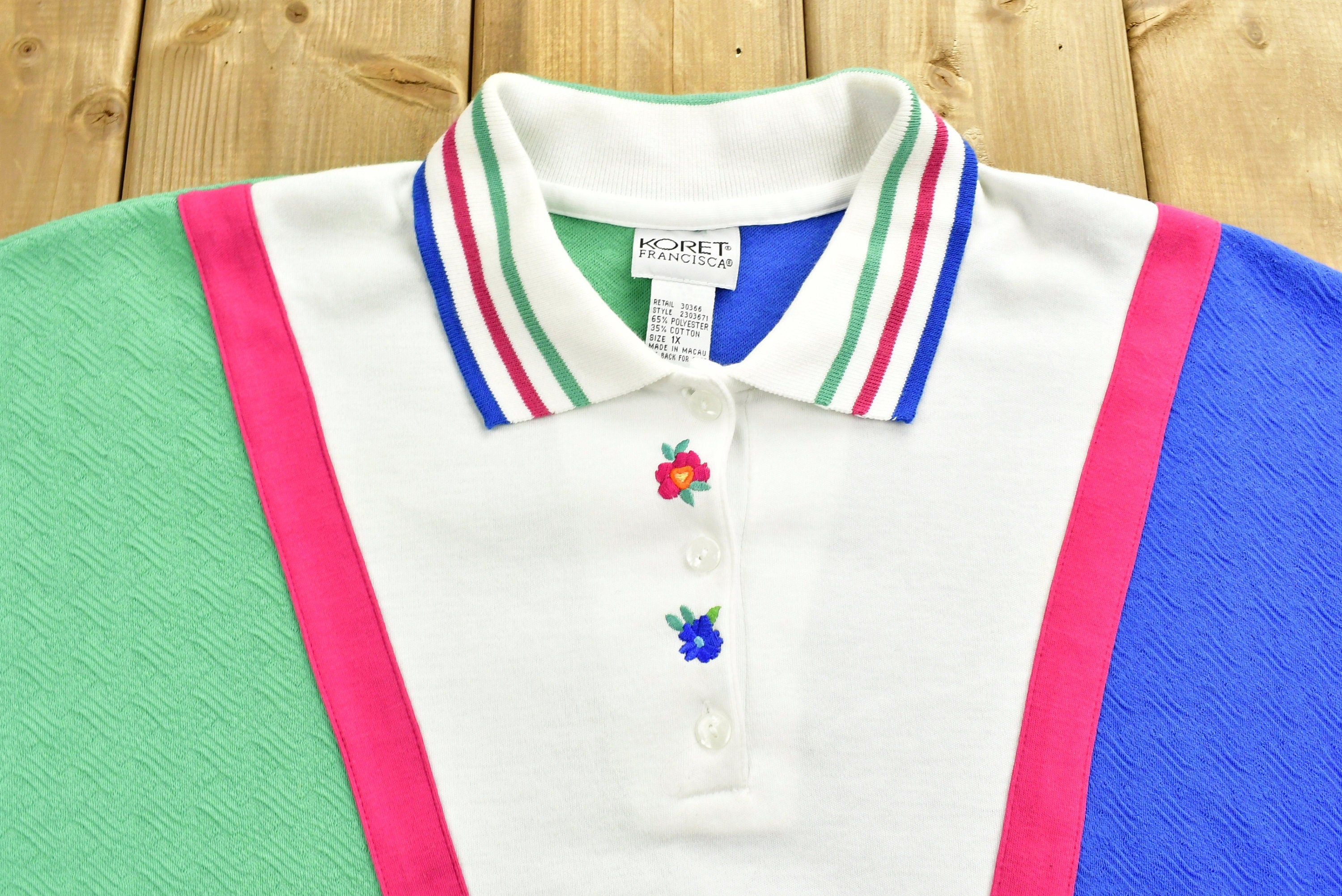 Vintage 90's Short Sleeve Knitted Sweater