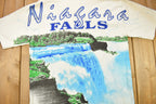 Vintage 1990s Niagara Falls All Over Print Souvenir T Shirt