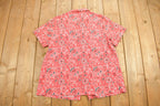 Vintage 1970s Red Paisley Button Up Shirt
