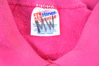 Vintage 1990s Pink Collared Abstract Puffy Print Cute Crewneck Sweater