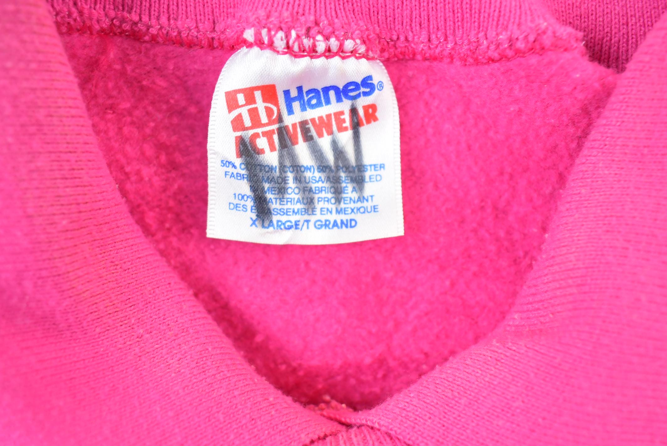 Vintage 1990s Pink Collared Abstract Puffy Print Cute Crewneck Sweater
