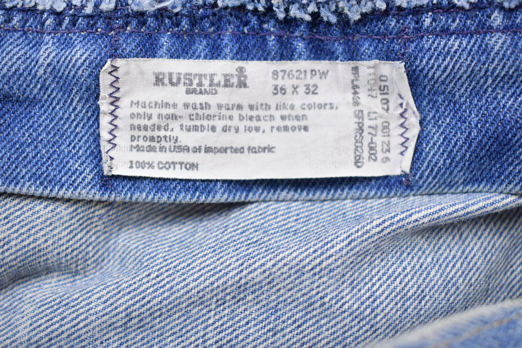 Vintage 1990's Rustler Blue Jeans 34 x 31