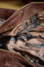 Vintage 1980s Mondial Women's Full Length Alligator Print Leather Trench Coat
