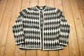 Vintage 1990s Koret All Over Pattern Open Knitted Cardigan Sweater