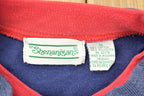 Vintage 1990s Shenanigans Floral Theme 3D Cable Knit Crewneck Sweater