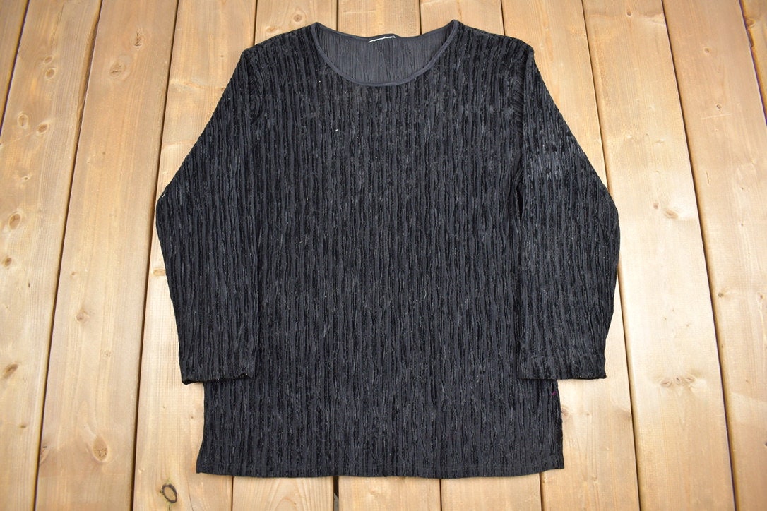 Vintage 1990s Pleated Long sleeve Shirt