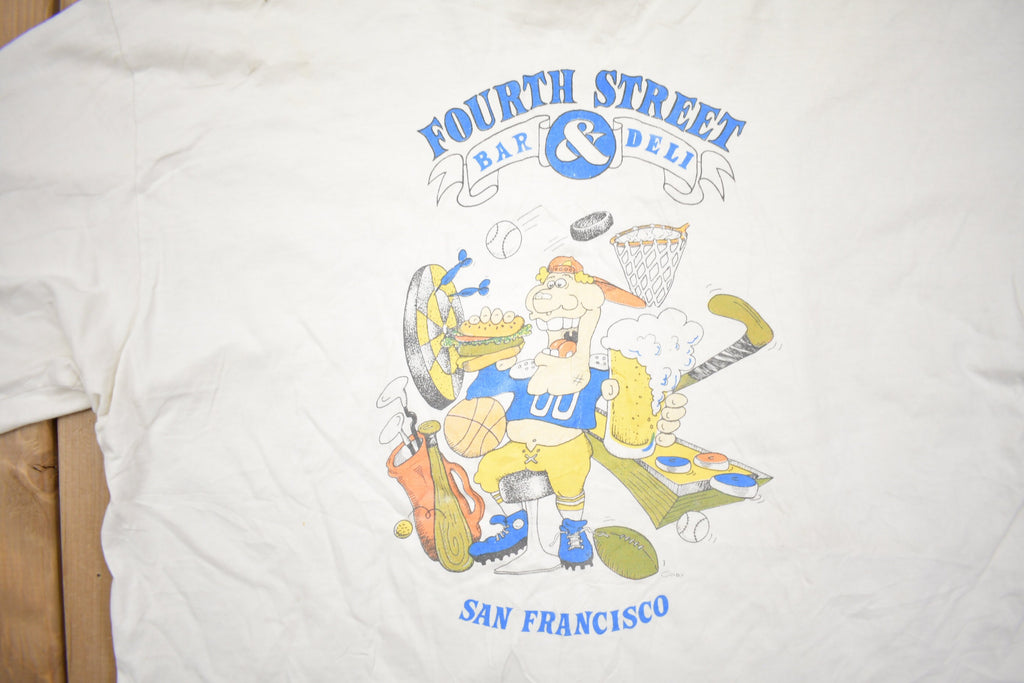 Vintage 1990s San Francisco Fourth Street Bar & Deli Souvenir T Shirt