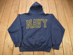 Vintage 1990s United States navy Graphic Hoodie  90s Hoodie  Vintage Sweater