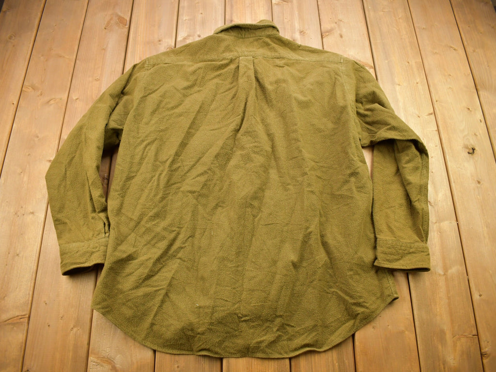 Vintage 2001 Lands End Blank Button Up Shirt