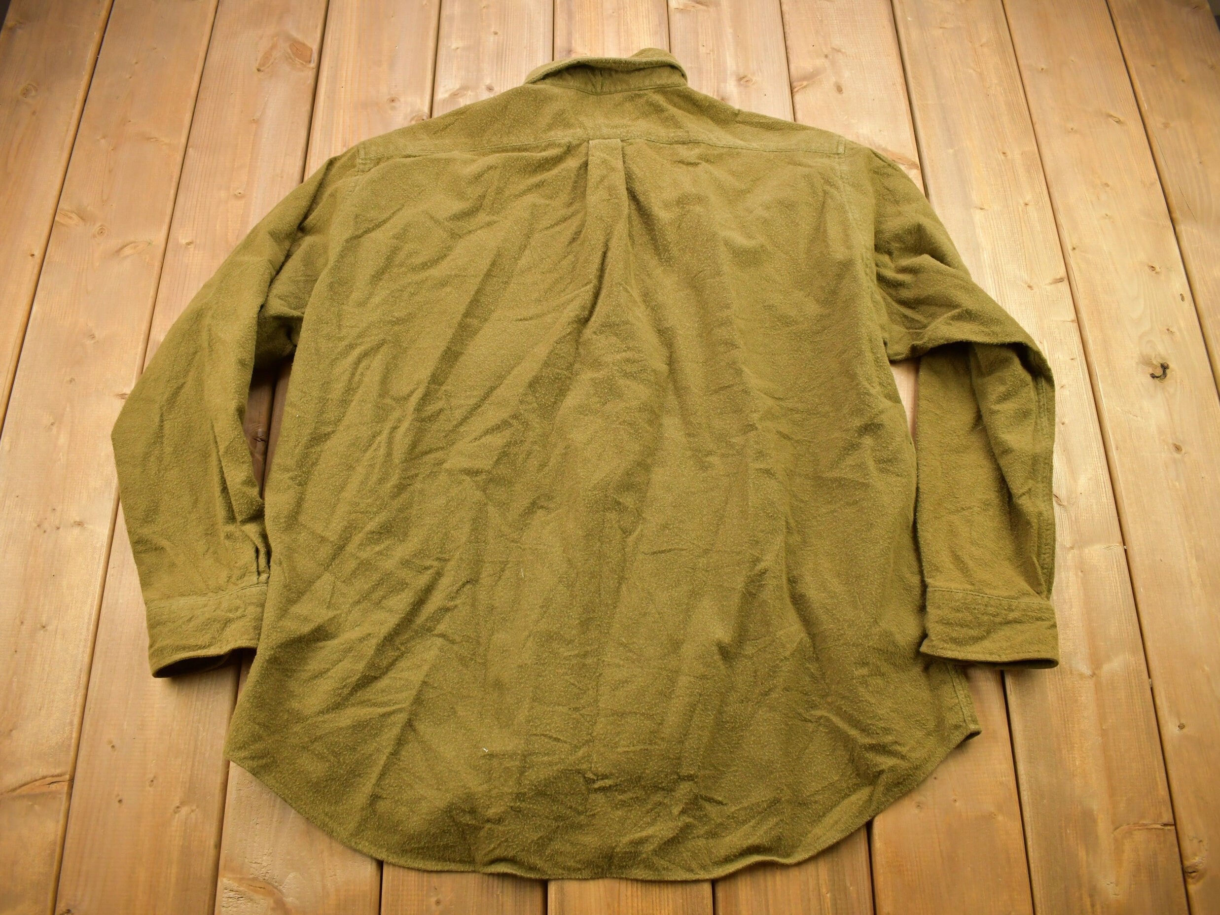 Vintage 2001 Lands End Blank Button Up Shirt