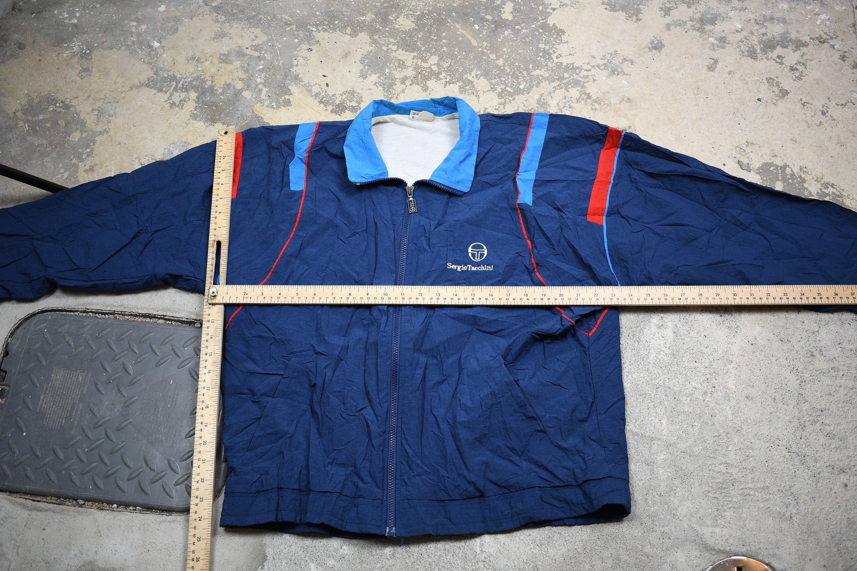 Vintage 1980s Sergio Tacchini Embroidered Windbreaker