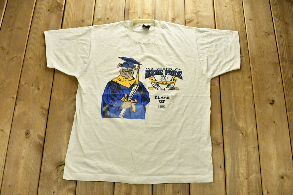 Vintage 1991 100 Years Of Aggie Pride Class Of 1991 T-Shirt