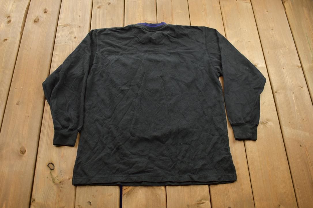 Vintage 1990s Los Angeles Kings NHL Raglan Crewneck Sweatshirt
