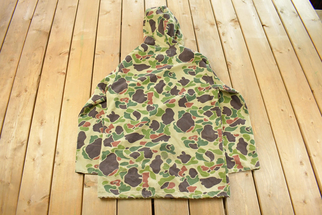 Vintage 1980s MWG Duck Camo Canvas Hunting Jacket Men's Small