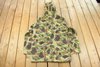Vintage 1980s MWG Duck Camo Canvas Hunting Jacket Men's Small