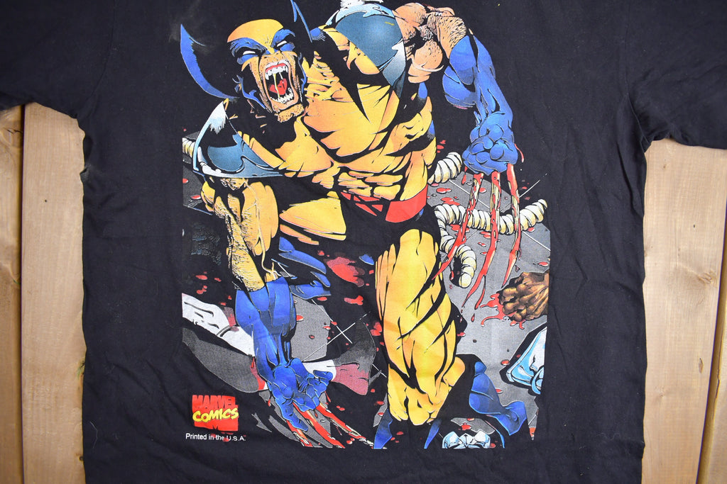 Vintage 1990s Wolverine X-Men Marvel Comics T-shirt