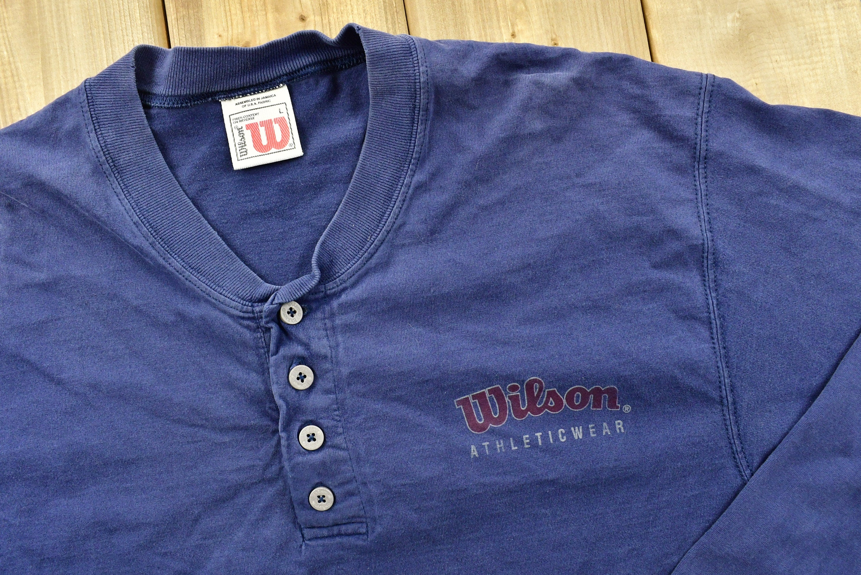 Vintage 1990's Wilson Athleticwear Button Up Sweatshirt