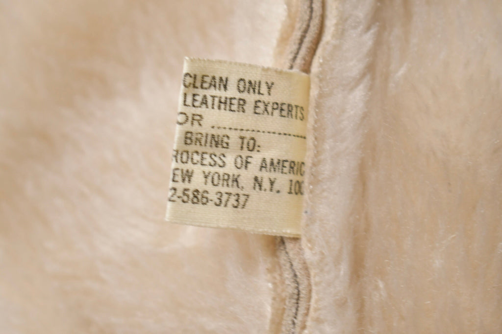 Vintage 1960s Fur Collared Suede Leather Jacket