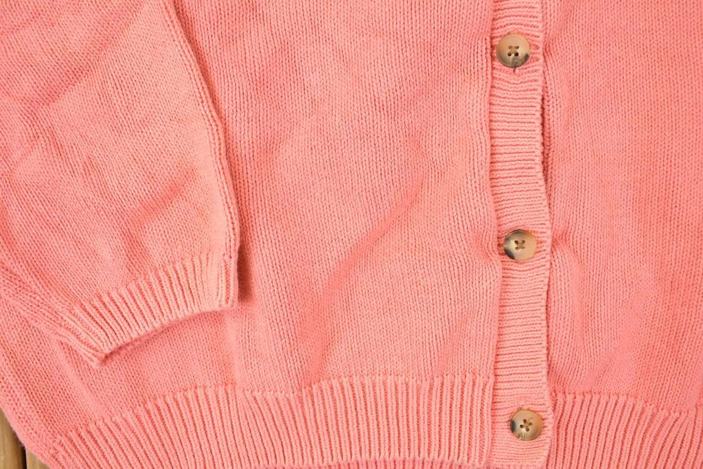 Vintage 1990s Lands End Knit Cardigan Sweater Womens L