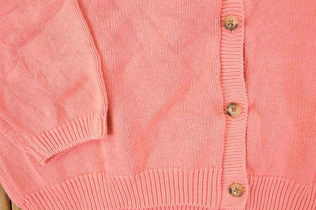 Vintage 1990s Lands End Knit Cardigan Sweater Womens L