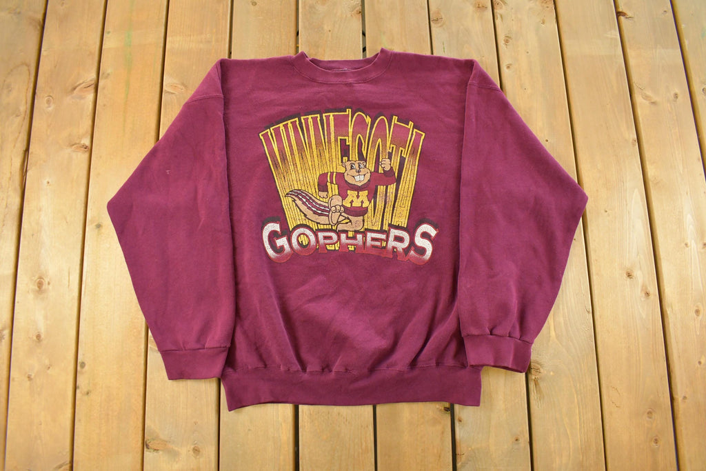Vintage 1990s University of Minnesota Golden Gophers Crewneck Sweatshirt Men's 2XL