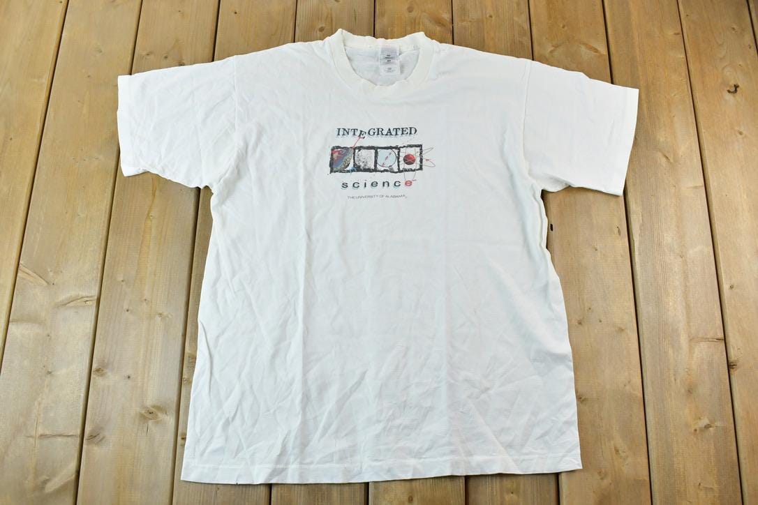 Vintage 1990s University Of Alabama Integrated Science Collegiate T-Shirt