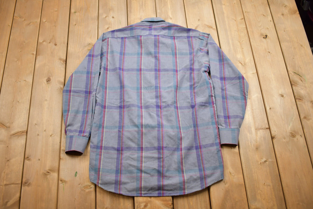 Vintage 1990s Westport Plaid Check Button Up Shirt