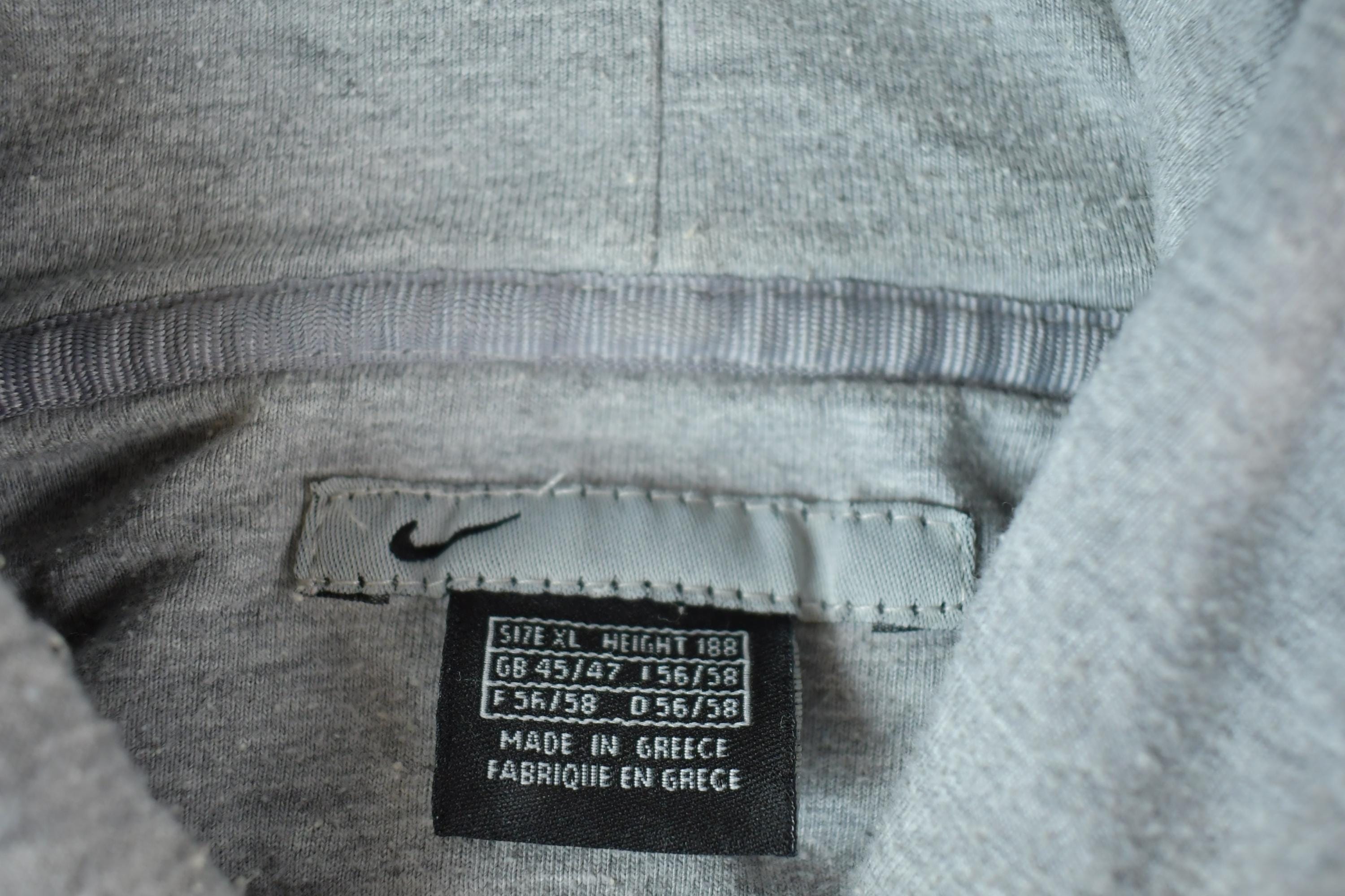 Vintage 1990s Nike Embroidered Mini Swoosh Hoodie Sweatshirt