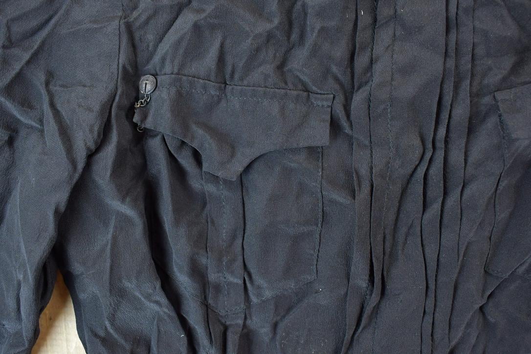 Women Vintage Vigoss Y2K Button Up Shirt / Vigoss Grunge Skull Print / Contrast Stitch / Internet Famous Clothing / Over Dyed