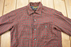 Vintage 1970s Sir Pendleton Plaid Button Up Board Shirt
