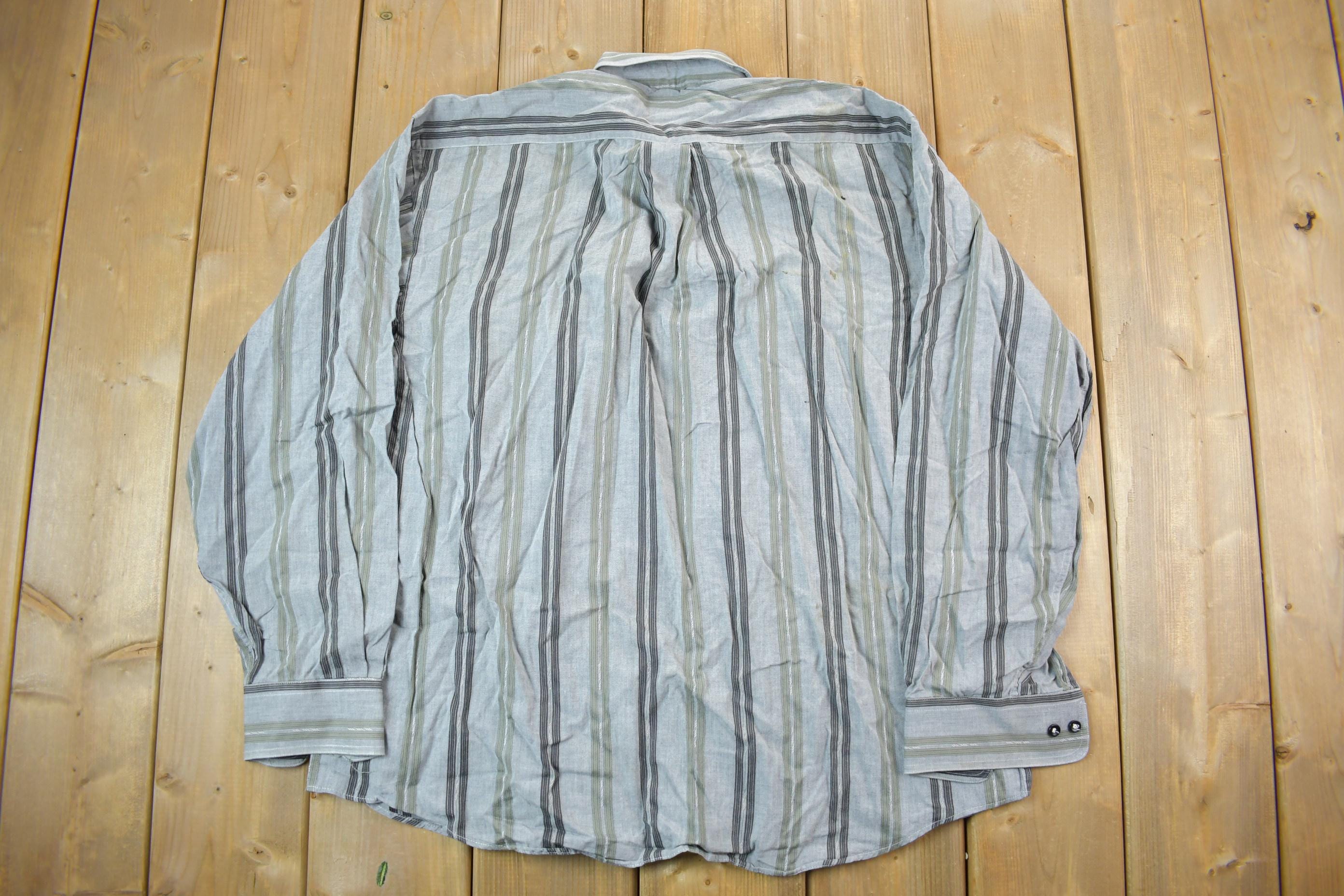 Vintage 1990s striped Button Up Shirt