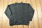 Vintage 1990s Lauren Brooke Cable Knit Crewneck Sweater