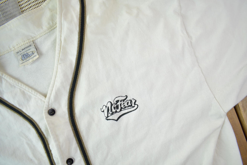 Vintage 1990s No Fear Baseball Jersey Shirt