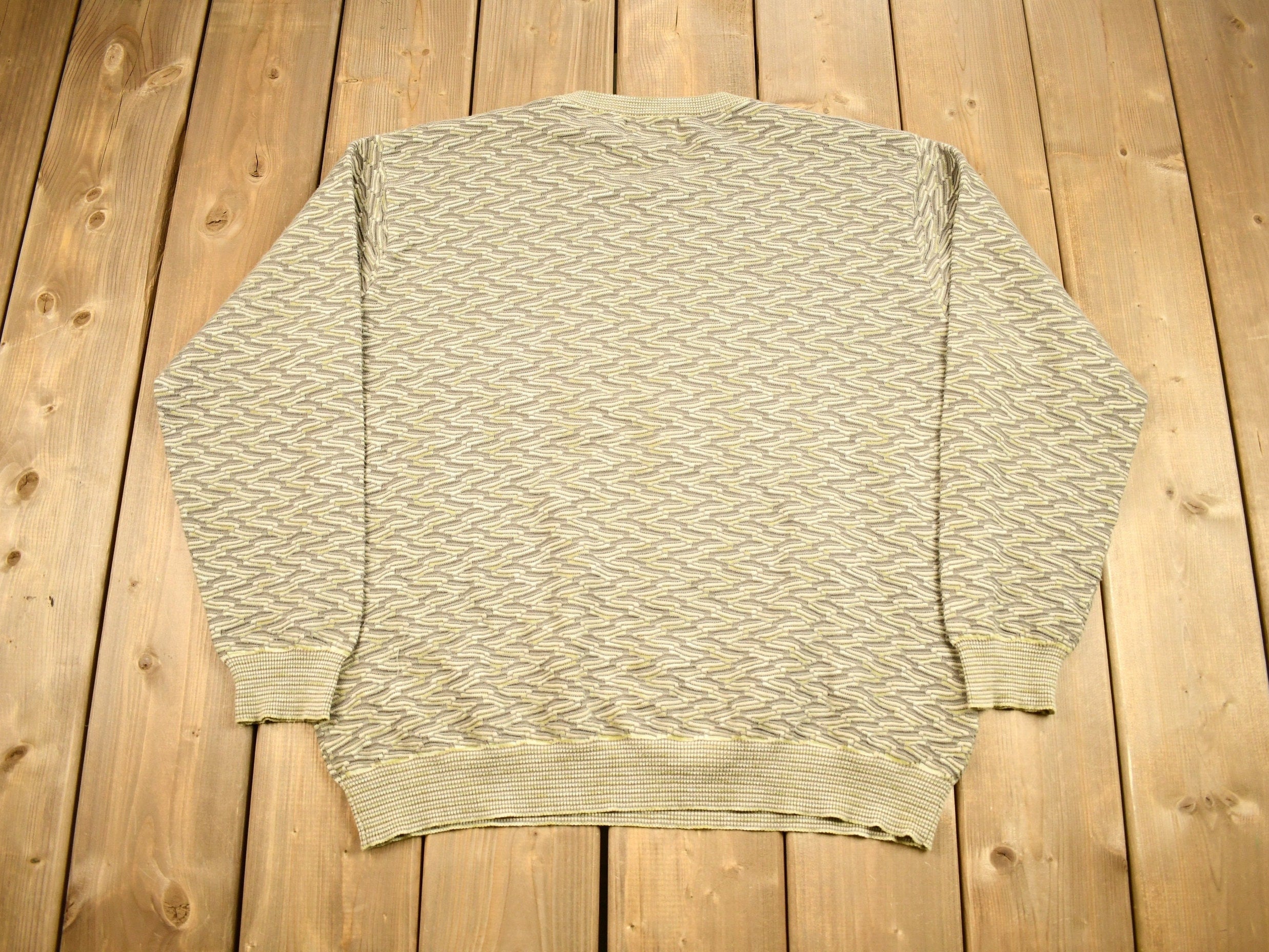 Vintage 1990s Henry Grethel Knitted Crewneck Sweater