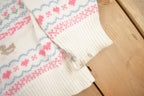 Vintage 1989 Eddie Bauer Striped Knit Cardigan Sweater /