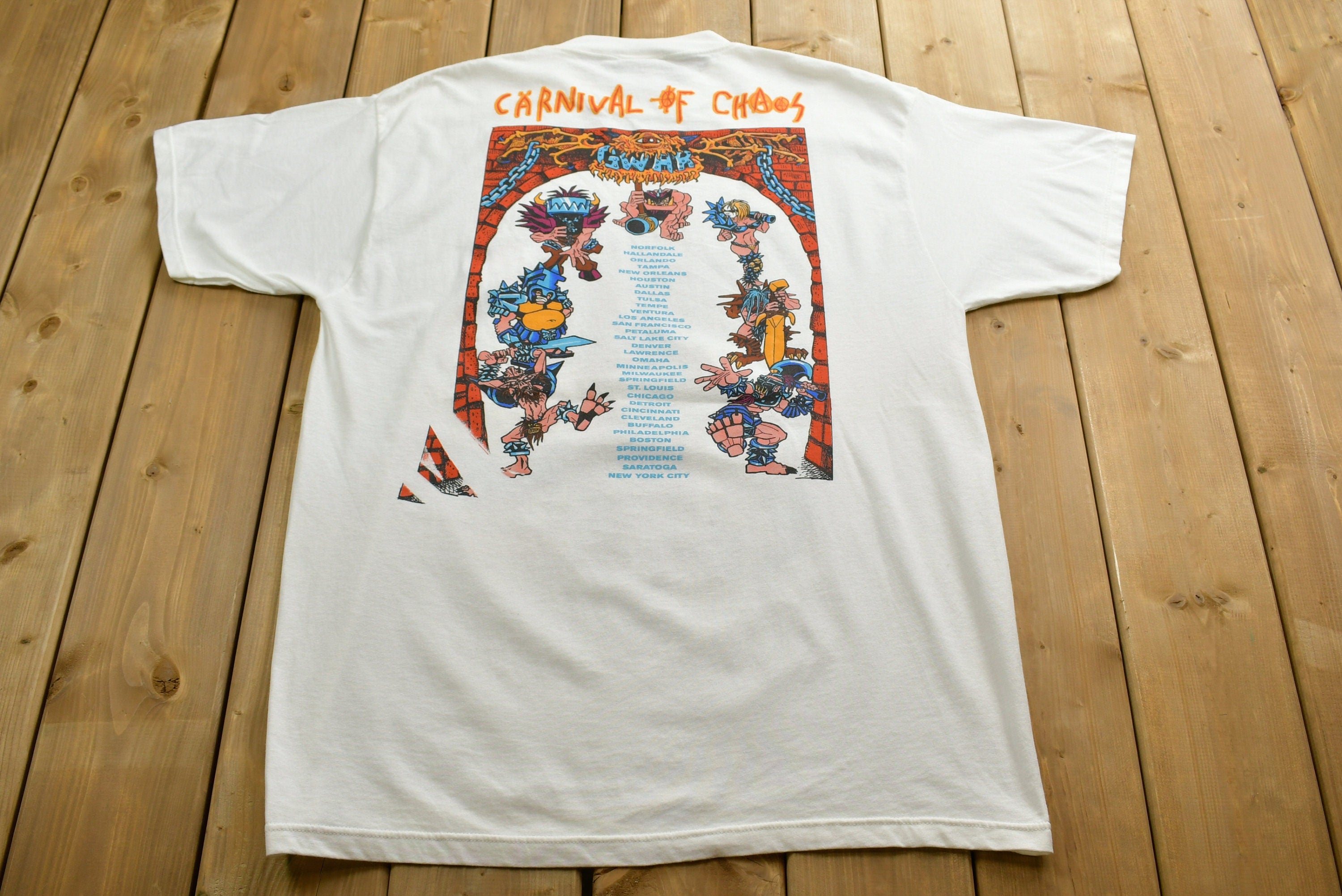 1997 Gwar Carnival of Madness Tour T-shirt