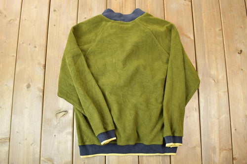 Vintage 1990s Fila Quarter Zip Fleece Sweater