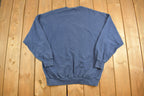 Vintage 1990s Russell Athletics Blank Navy Crewneck Sweatshirt