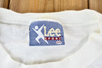 Vintage 1990s Lee Sport Single Stitch Nutmeg Graphic Flower Bouquet T-Shirt
