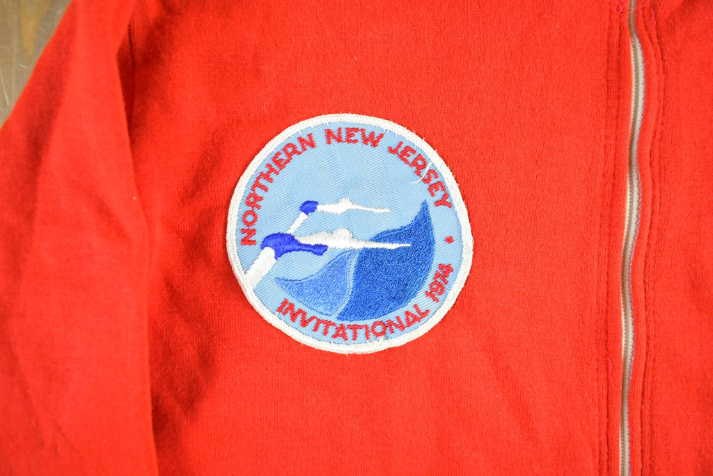 Vintage 1974 Champion Schenectady Swim Club Zip Up Sweatshirt