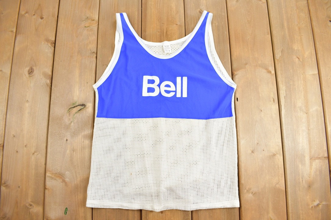 Vintage 1990s Bell Mesh Basketball Jersey Tank Top