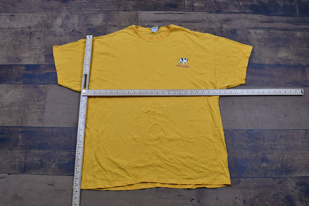 Vintage 2000 Big Dogs Yellow "Bite Me" T-Shirt