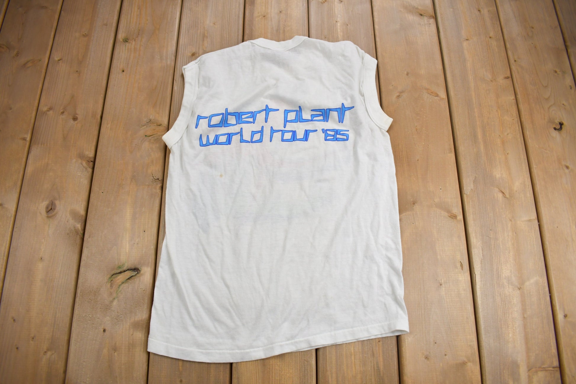 Vintage 1985 Robert Plant The Principle Of Moments Tour T-shirt / Band Tee / Single Stitch / Made in USA