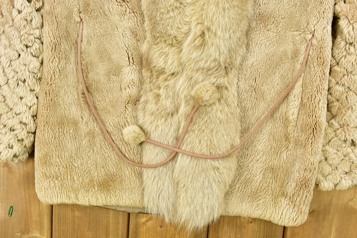 Vintage 1970's Sheered Silver Fox Fur Coat