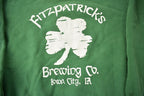 Vintage 1990s Fitzpatricks Brewing Co. Iowa Souvenir Travel Crewneck Made In USA